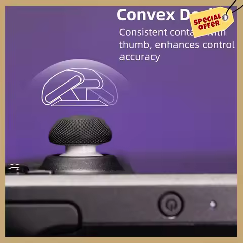 Stable Performance-Convex Thumb Grip Set Joystick Cap Thumbstick Cover For Steam Deck ROG Ally