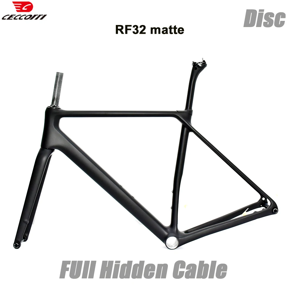 CECCOTTI RF32 Model Lightweight carbon road bike frame T47BB And Full Hidden Cable Bicycle frameset