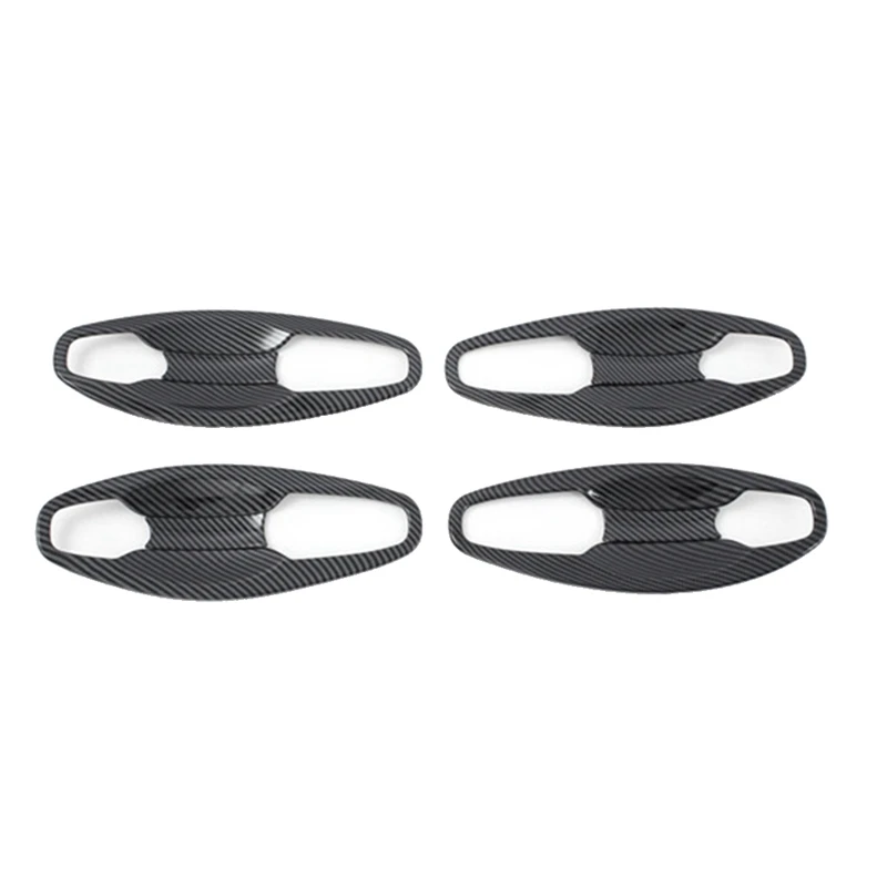 Carbon Fiber Car Outside Door Handle Bowl Cover Trim Sticker Decoration For Honda Odyssey 2022