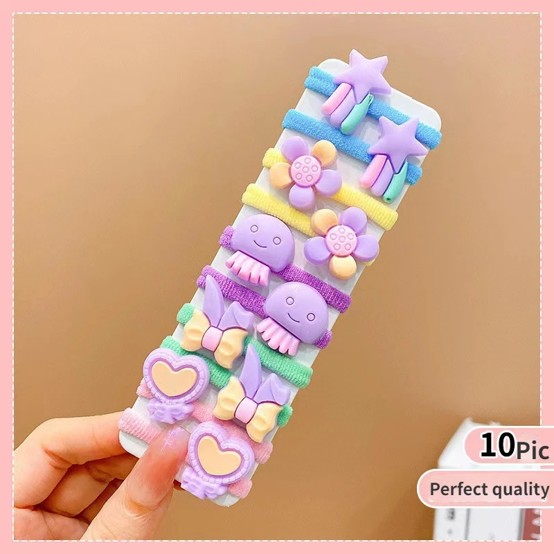 10/50 piece a set for children cute high stretch headband hair accessories Little Girl candy color trendy hair circle headband