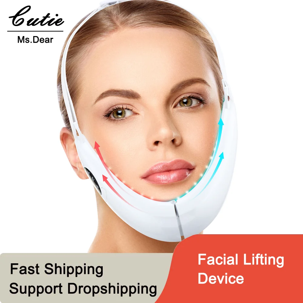 

V-Line Face Slimming Lifting Device Double Chin Removal Facial Massage Device Face Slimming Vibration Massager Facial Lift Belt