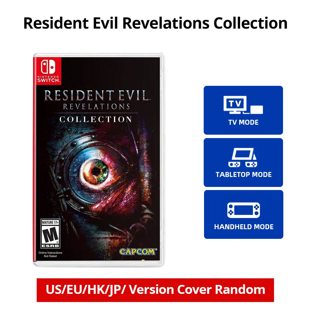 Resident Evil Revelations Collection – Amerikaanse versie, Nintendo Switch-game, fysieke cartridge voor de Nintendo Switch OLED en Lite.