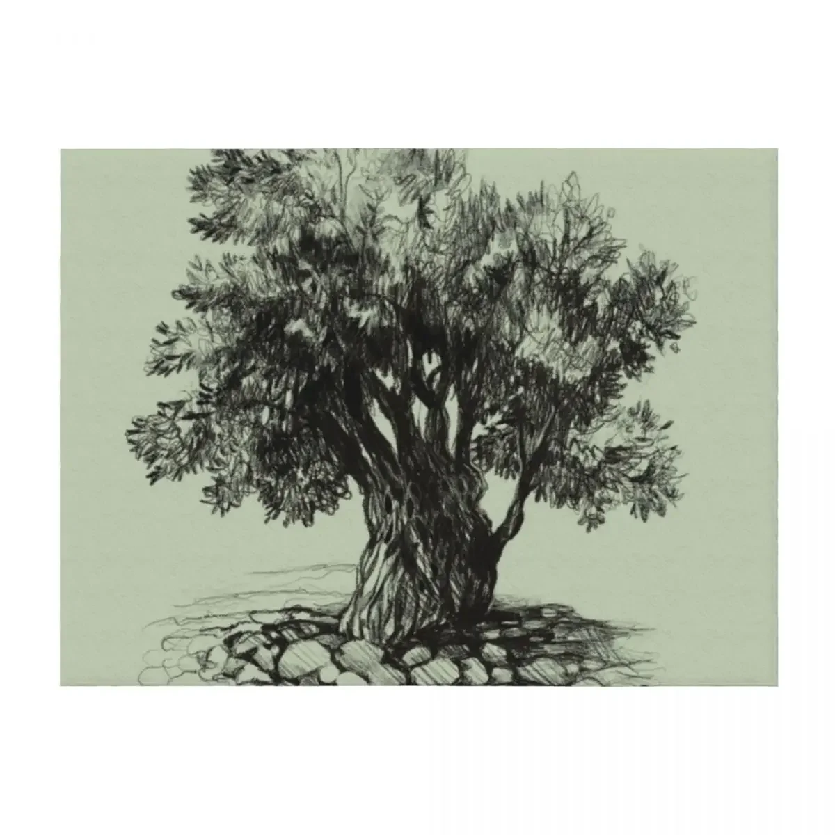 

Old olive tree Throw Blanket halloween Beach Quilt Kid'S Blankets