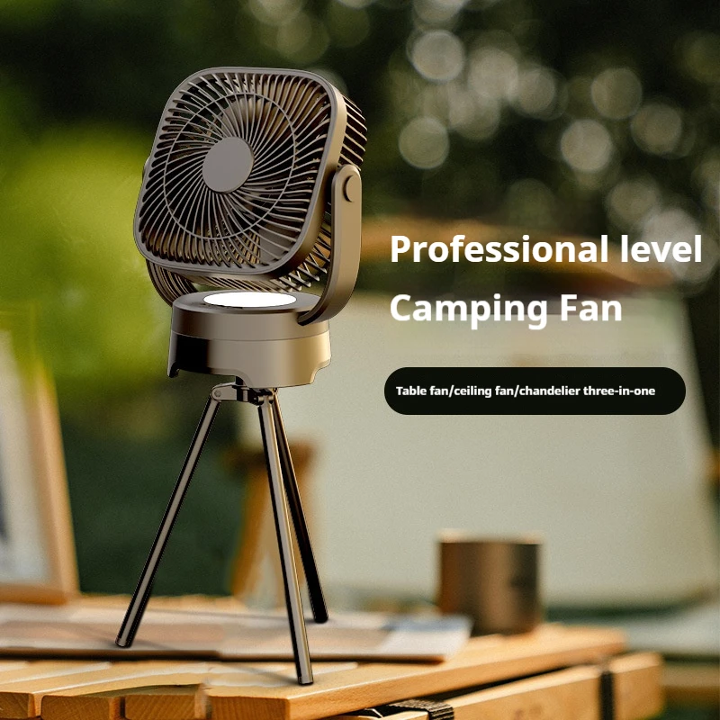 

Portable USB Charging Outdoor Camping Fan, Silent Fishing Lighting Electric Fan, Ultra Long Range, Desktop