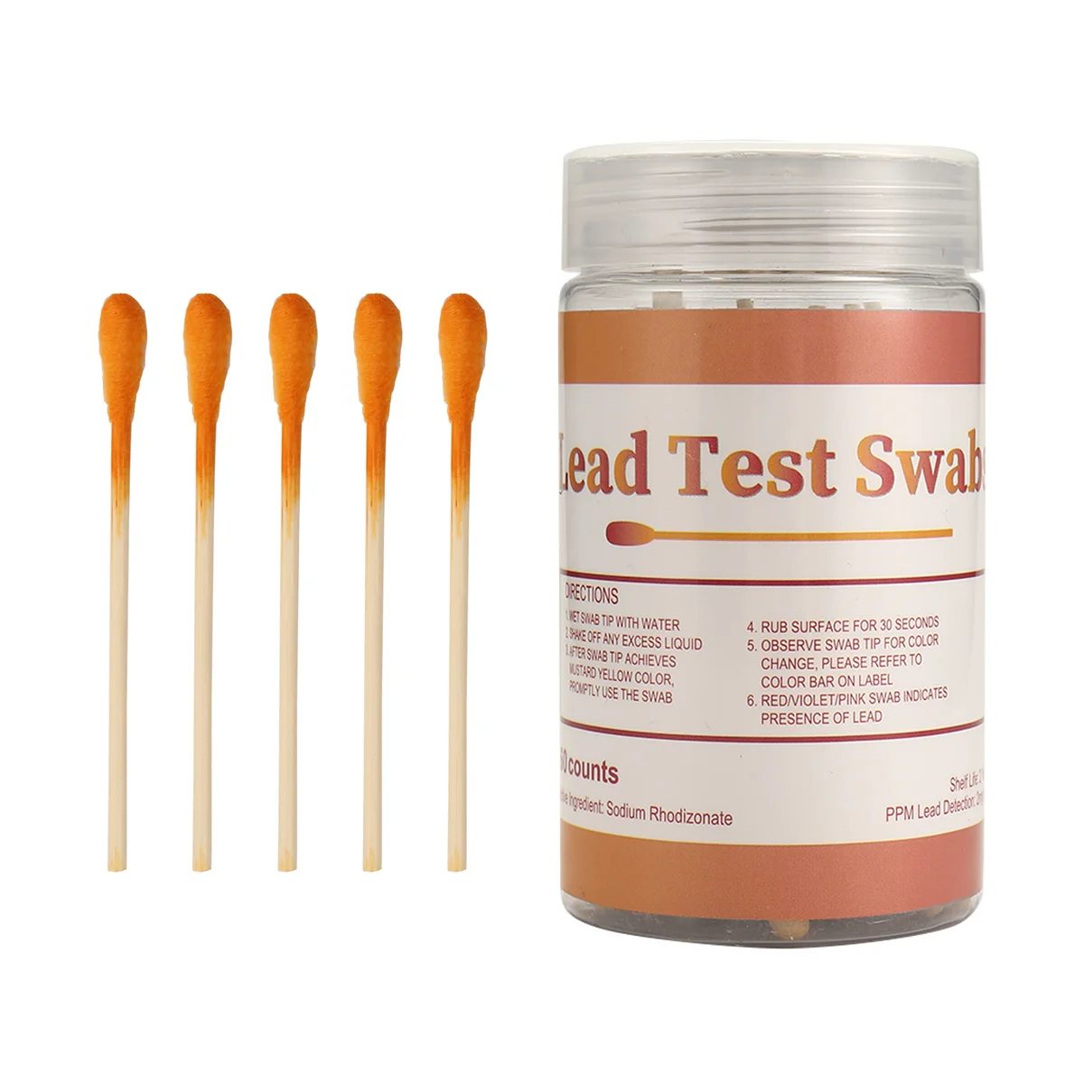 A06K Lead Paint Test Swabs Kit: 60-teiliges Lead Test Kit Swabs, Home Lead Test Kit, Lead Check Swabs, Lead Testing