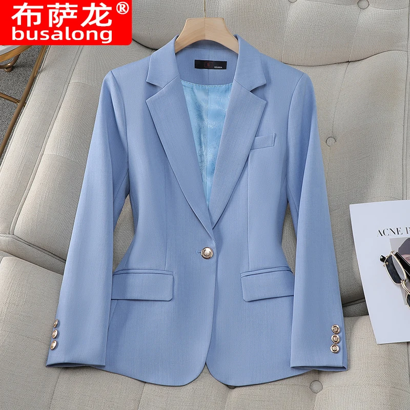 

New BusaronbusalongWomen's Long-Sleeved Professional Blazer Formal Wear Women's Jacket Workwear8310