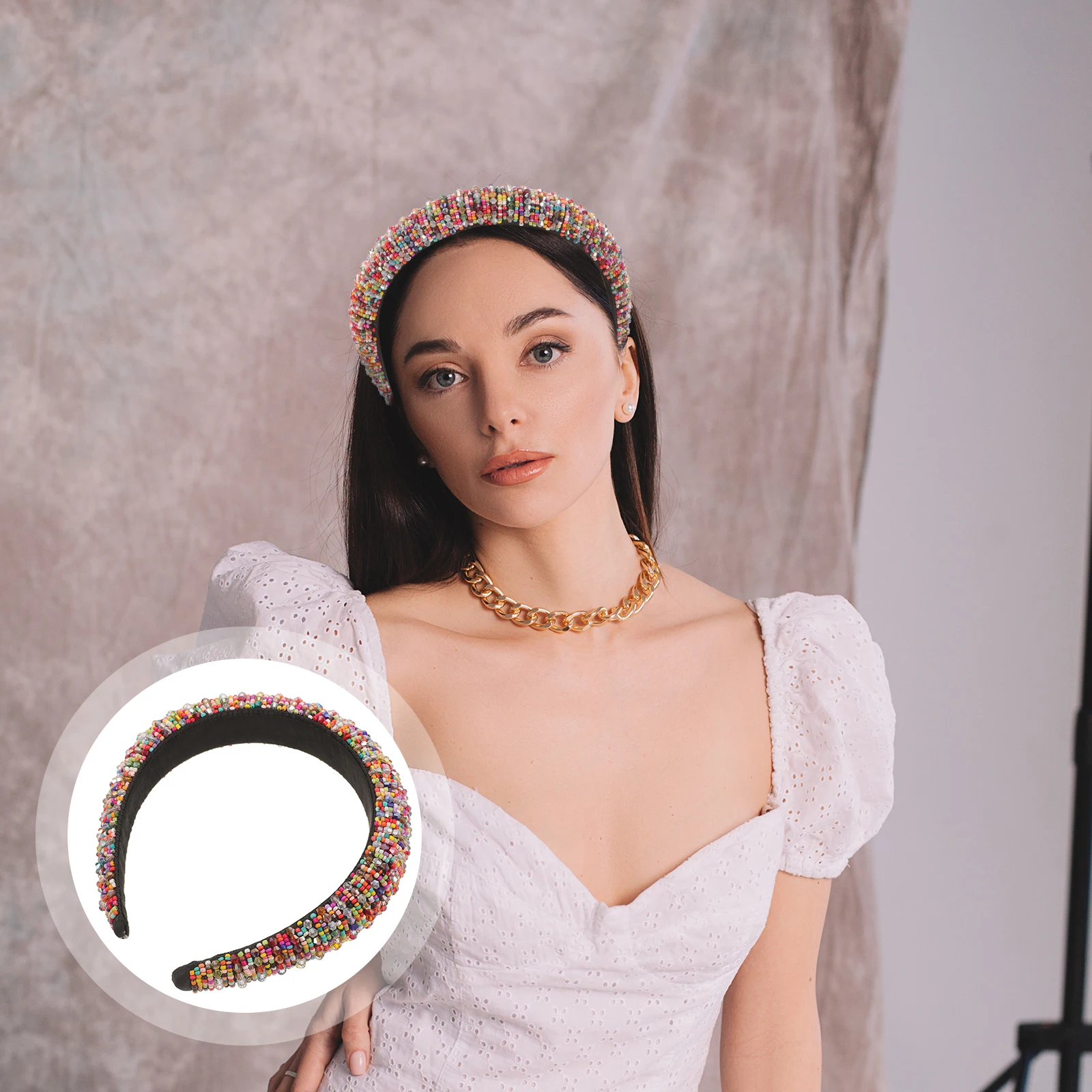 

Stylish Crystal Hair Hoop Durable Women Headband Party Hair Accessories For Girls Fashionable Female Headdress Prom Pageant Wear