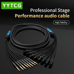 2 4 6 8 12 Channel 3 Pin XLR Male/Female To 6.5MM Cable Professional Multi-Media 6.35MM Cable Male To Male Audio Extension Cord