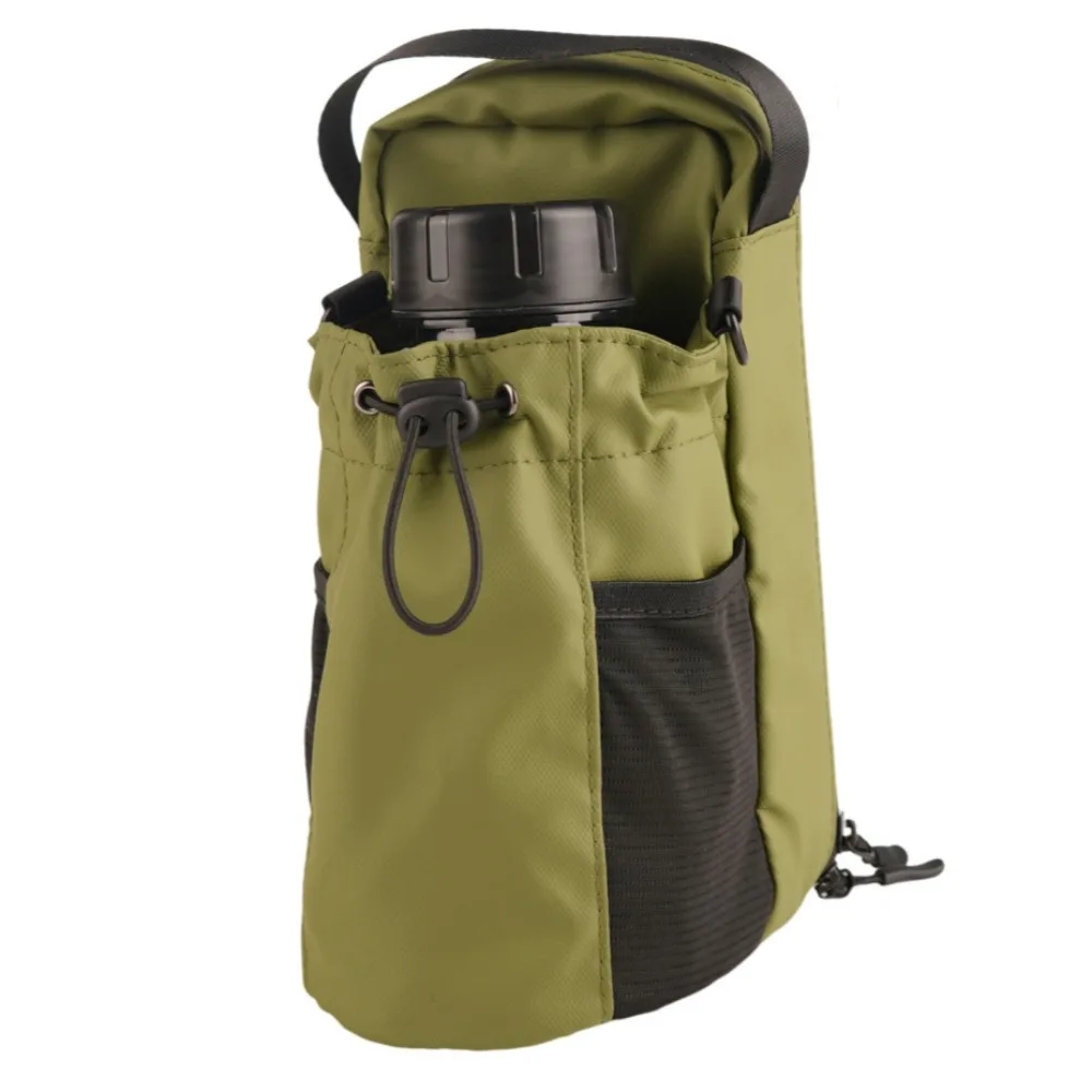 

Magnetic Water Bottle Sling Bag Large Capacity Pull Cord Gym Bottle Bag Colorful Multi-layer Crossbody Sports Bag Gym