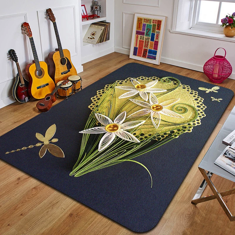 

P-Paper art carpet yoga mat room decor carpets for living room Non -slip carpet area rug birthday gift