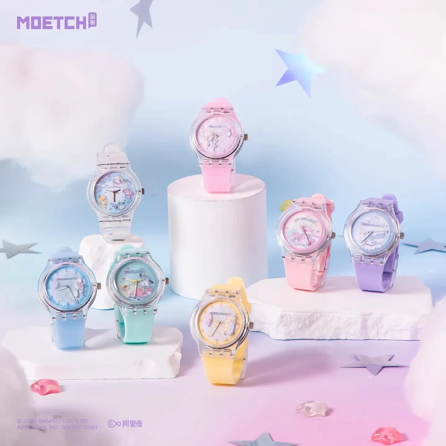 

Genuine Cartoon Sanrio Dream Fairy Tale Series Exquisite Watch Blind Box Student Wrist Ornament Pochacco Toy Girl Birthday Gift