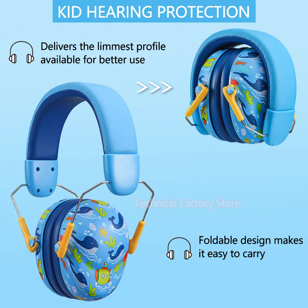 

Kid Earmuffs Noise Protection Safety Ear Muffs Protectors for Children Hearing Defenders Sensory Issues Noise Reduction