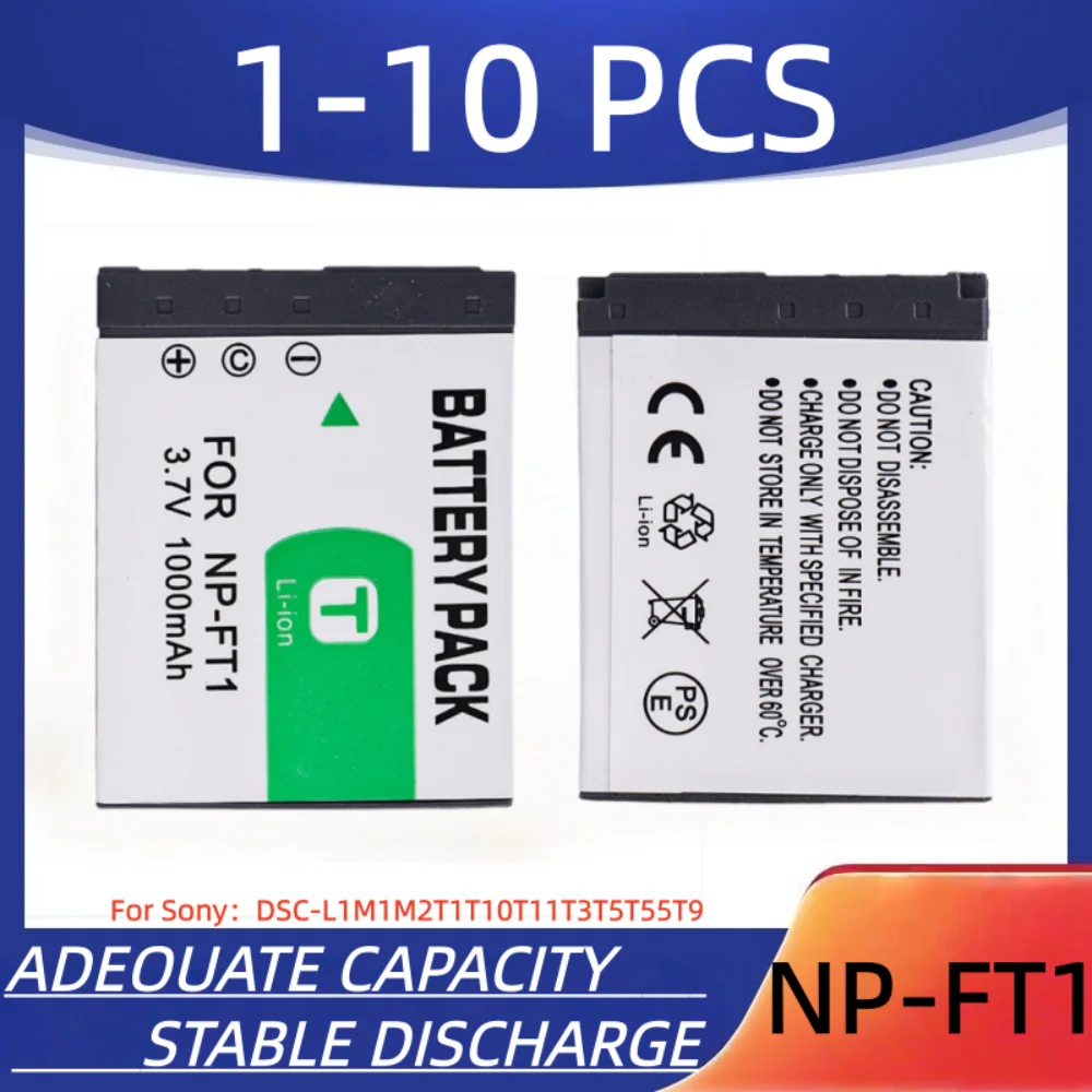 NP-FT1 Digital Camera Battery 1000mAh NP-FT1 Rechargeable Battery, Suitable for Sony DSC-L1M1M2T1T10T11T3T5T55T9