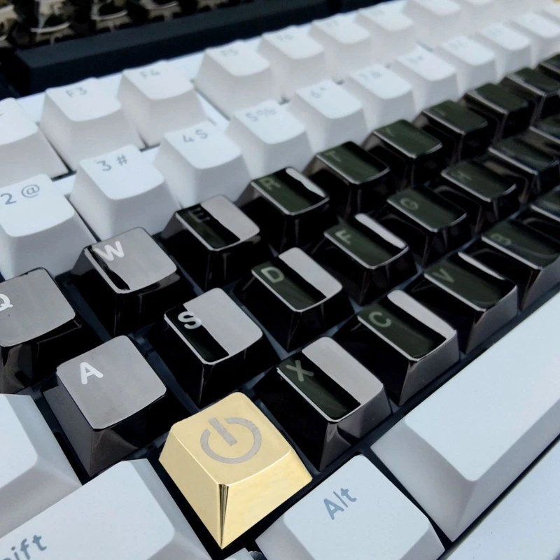 Elegante lasergeëtste metalen keycap zinklegering sleutel voor toetsenborden customizers dropsale