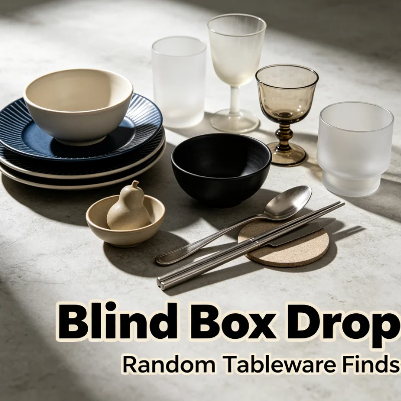 Minimalist Style Tableware Mystery Blind Box Random Independent Plates and Bowls Irregular Random Delivery Home Decor