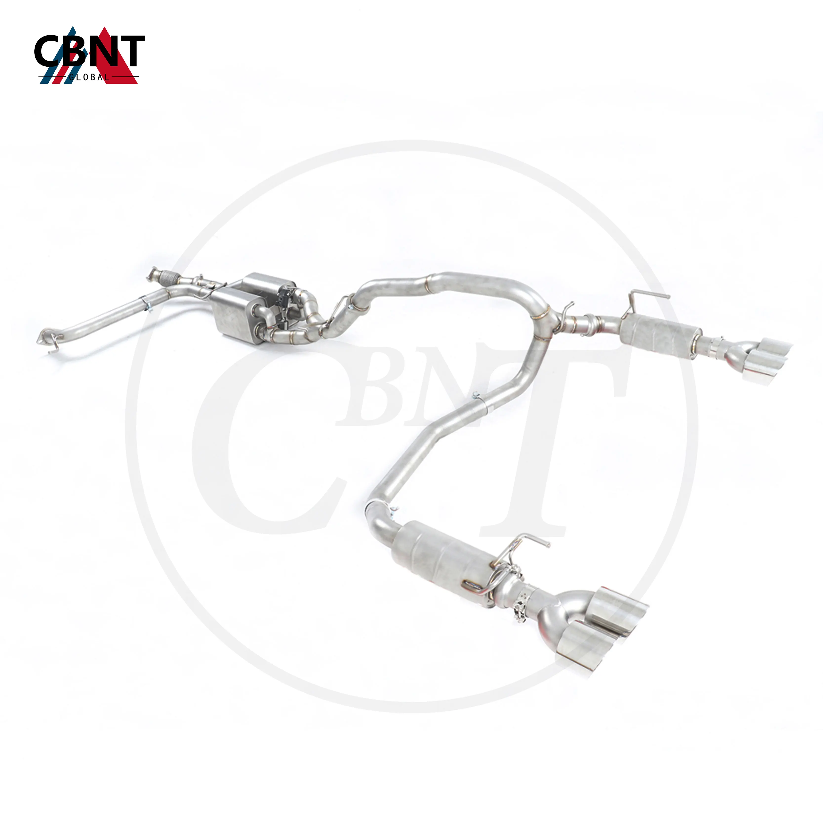 CBNT for Nissan Patrol Y62 2016-2022 Valved Exhaust-pipe Muffler with Valve Tuning Valvetronic Catback SS304 Exhaust System