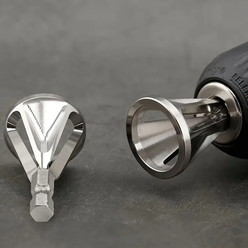 1pc Chamfering Tool,  Metal Deburring External Chamfering Tool,  Suitable For Various Chuck Electric Drilling Tools