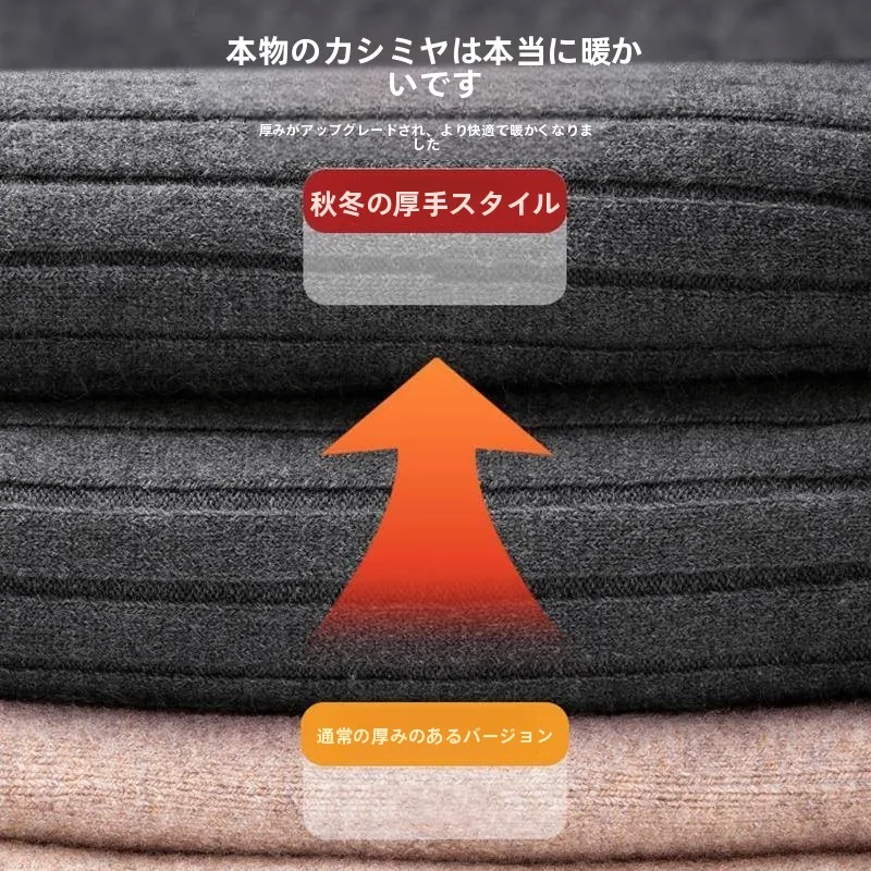 男女兼用暖かい膝パッド、超ロング丈、冬の寒い脚対策、秋冬用膝ウォーマー