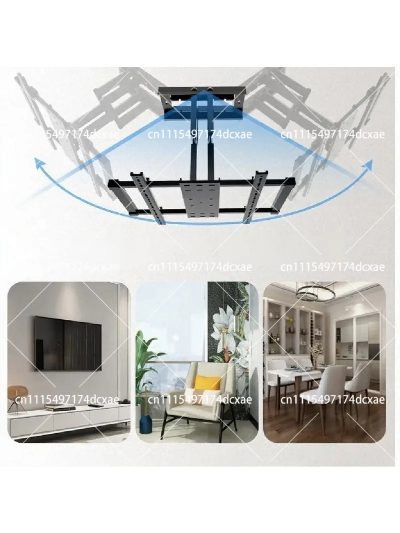 TV Wall Mount Bracket Retractable Full Motion Hanger for 75 85 Inch TV Multifunctional Swivel Tilt Articulating Arm
