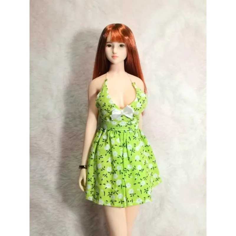 1/6 Scale Handmade หญิงฤดูร้อนมินิดอกไม้กระโปรงสั้น Suspenders ชุดสําหรับ 12 นิ้วทหารตัวเลขการกระทํา Body