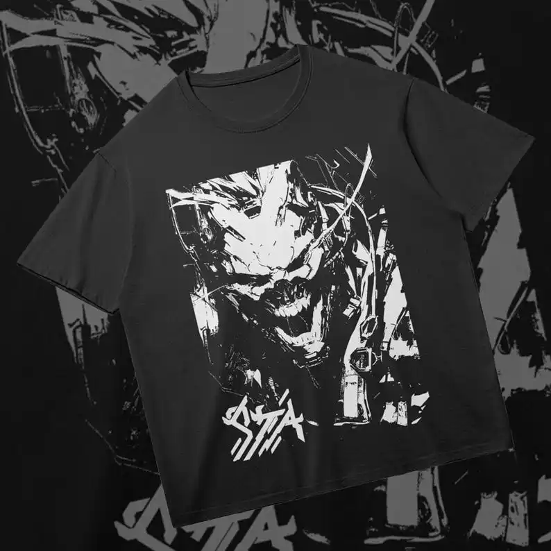 Cyberpunk Demon | STREETECHAESTHETICS | Techwear Streetwear Brutalism Japan Fashion Futurism Shirt