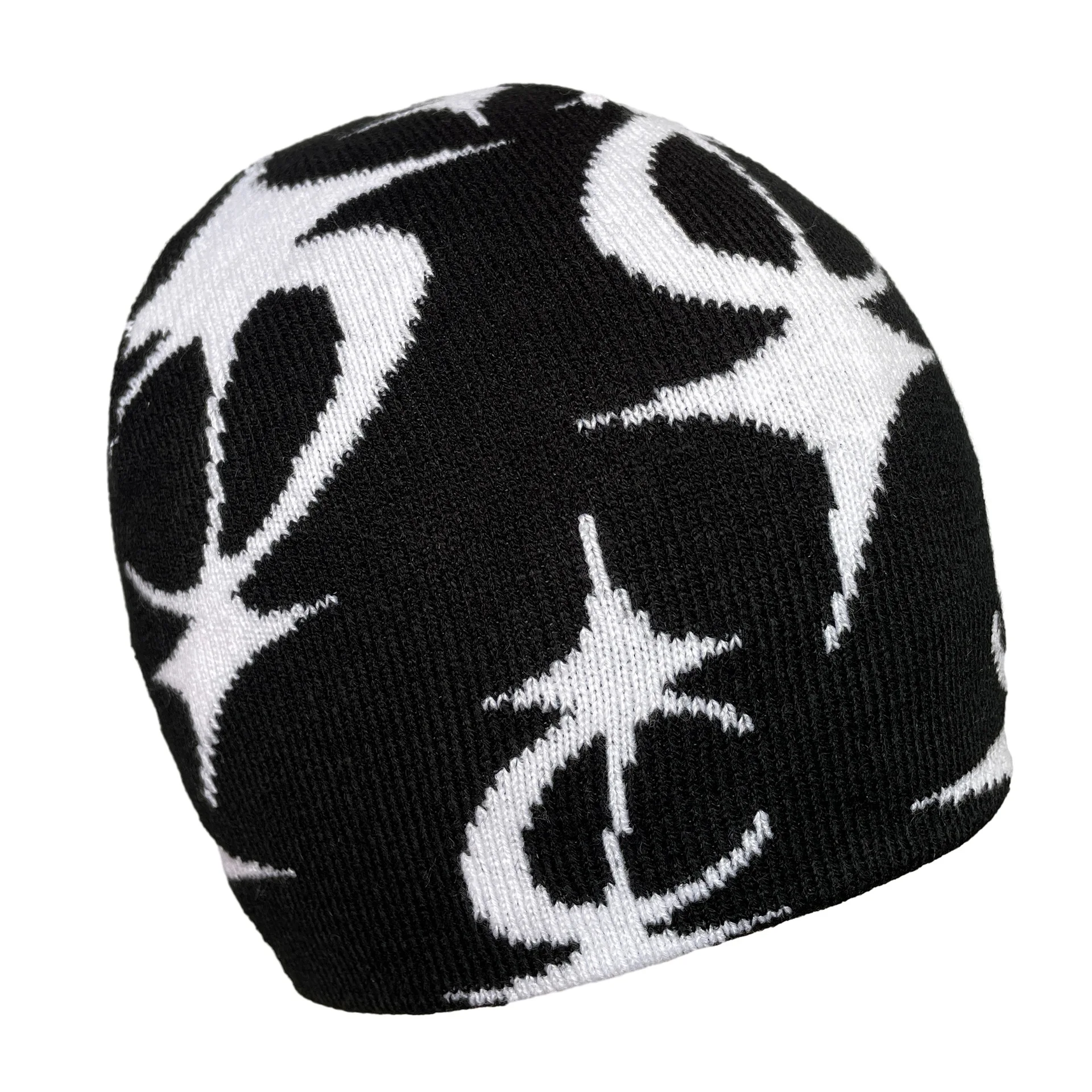 New Autumn Winter Unisex Hats y2k Geometric Jacquard Knitted Hat Men Women Hip Hop Beanie Street Trend Sports Warmer Caps