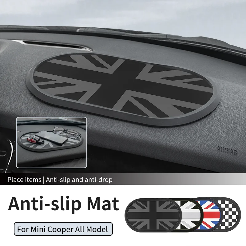 For Mini Cooper S JCW F56 F60 R56 R60 F65 F66 U25 Universal Car Dashboard Non Slip Mat Pads Automotive Interior Decorations