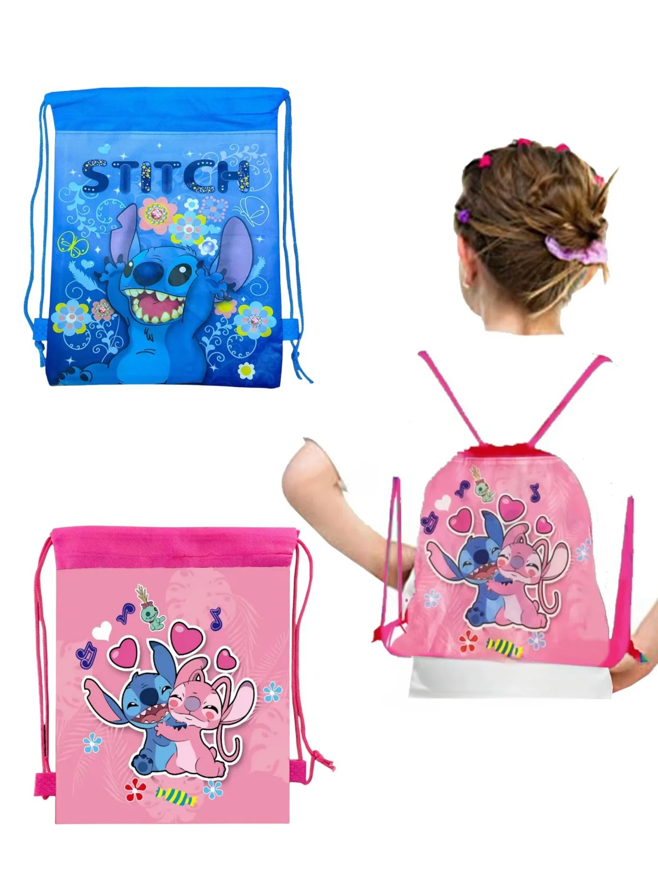 

1/2/3pcs Anime Backpack Drawstring Bag Party Decorations Gift Bag Birthday Party Shower Supplies Gifts