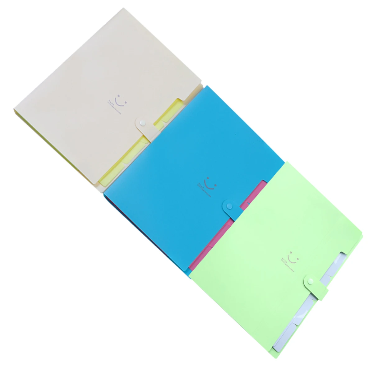 

Folder File Bag Snap Closure Cute Folders Multifunction Easy Access Expandable for Documents Pocket Decorative Pockets