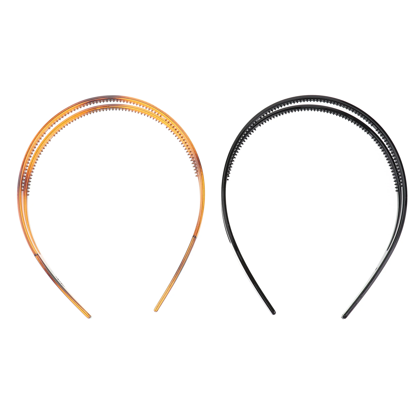 

2pcs Anti-Slip Hoop Chic Design For Daily Party Engagement Women Fashion Headband Toothed Hair Accessory Hair Styling Tool