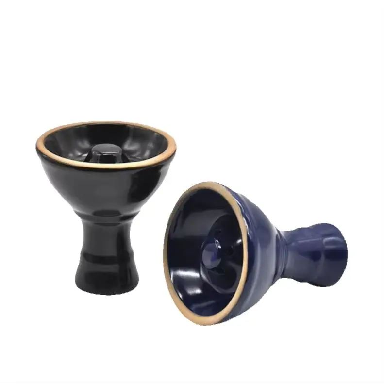 Ceramic Vortex Hookah Bowl, Premium Phunnel Style Shisha Tobacco Bowl with Top Vent Holes, Narguile Chicha Hookah Accessories