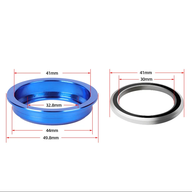 سماعة رأس للدراجة MTB، 44 مم، 2 ساعة تحمل، دراجة الطريق، أجزاء توجيه متكاملة BMX لشوكة أنبوبية مستقيمة 28.6 لركوب الدراجات #3