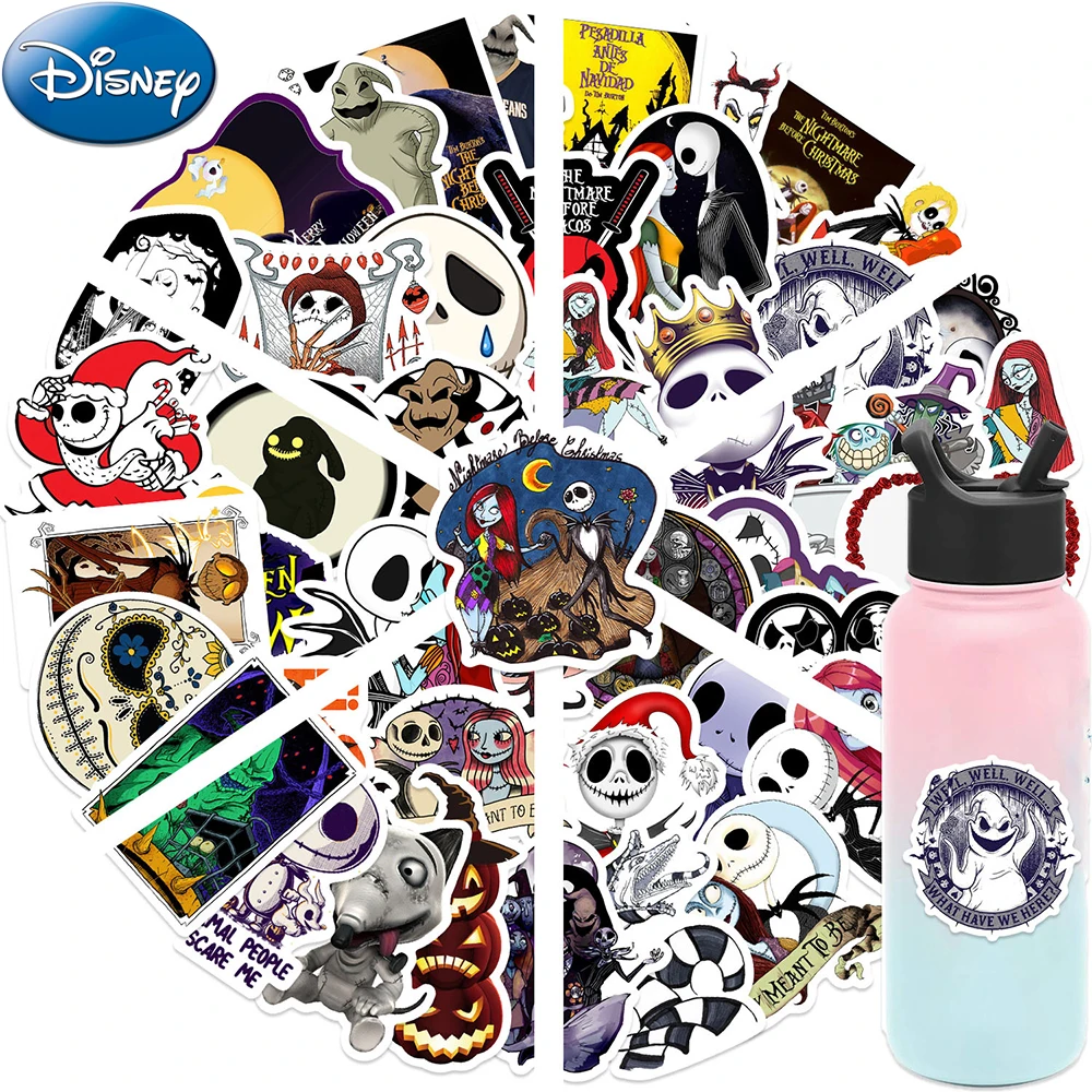 

10/30/50PCS The Nightmare Before Christmas Anime Stickers DIY Stationery Laptop Phone Car Bike Waterproof Decals Fun for Kid Toy