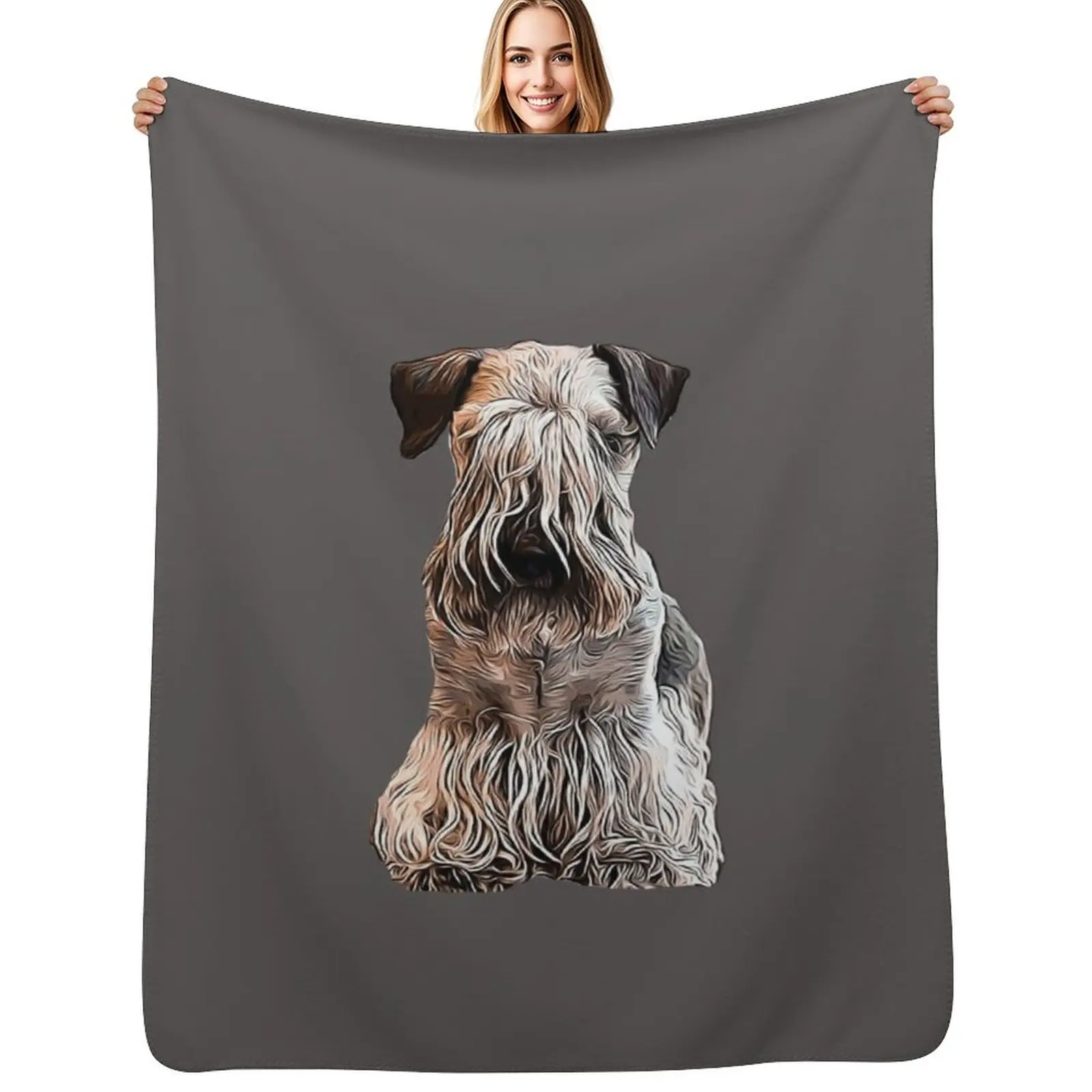 

Cesky Terrier Throw Blanket sofa bed Soft Big Decorative Beds Weighted Blankets