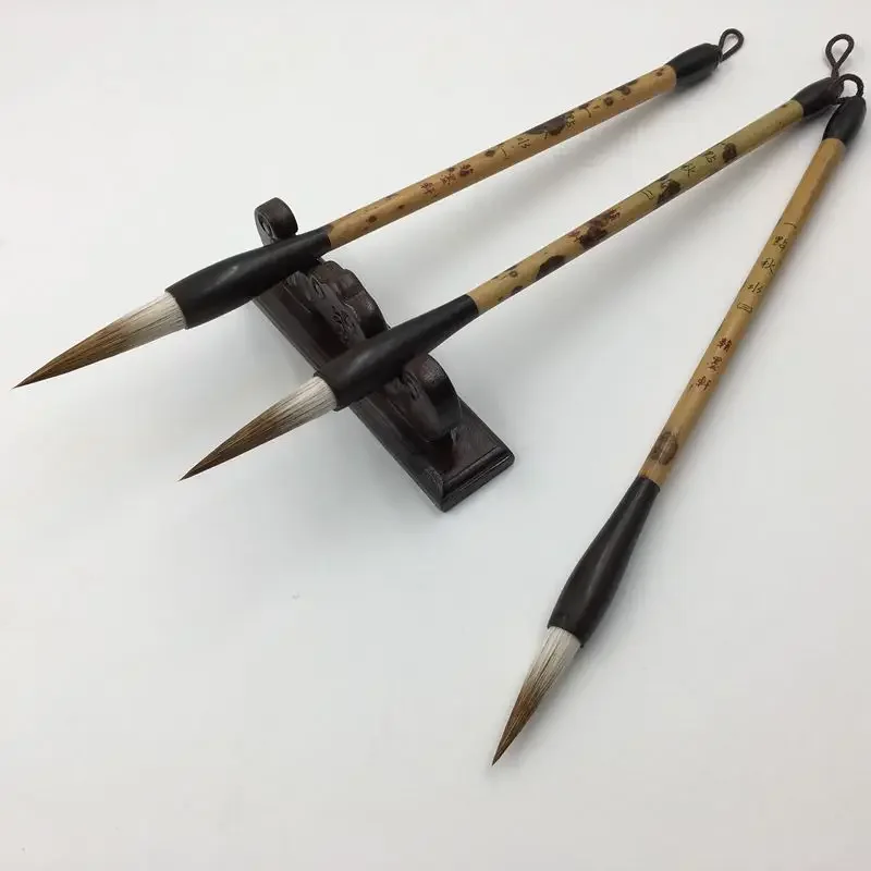 Mixed Hair Chinese Calligraphy Brush Caligrafia Woolen Hair Brushes Chinese Painting Regular Script Writing Brush Tinta China