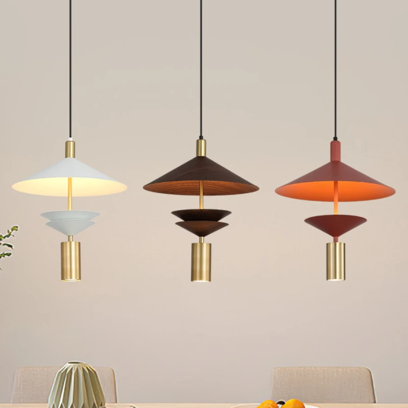 

Modern Minimalist LED Kitchen Island Decor Creative Red UFO Combination Chandeliers Dining Table Lighting Pendant Lamps