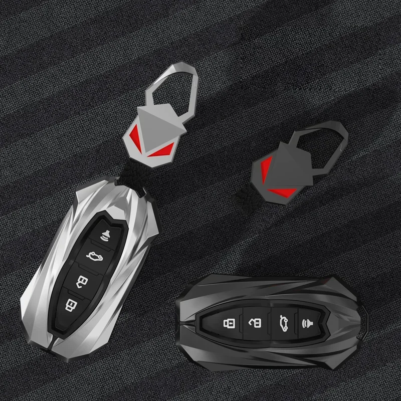 

Car Key Case Cover For Ford Fusion Mustang Explorer F150 Edge Mondeo Mk5 Focus Mk4 2019 2020 2021 Car-Styling Covers Accessories