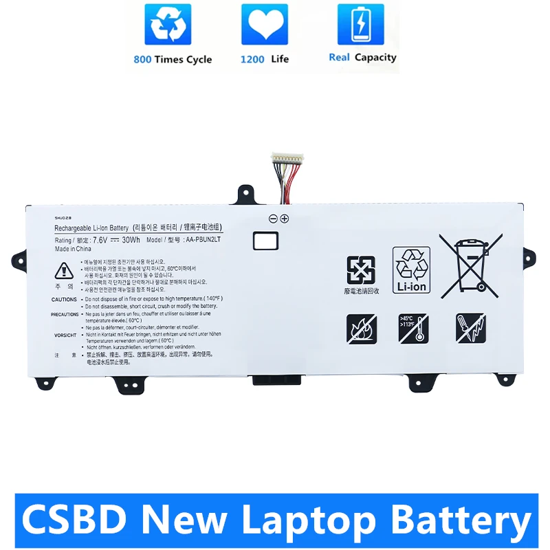 

CSBD New AA-PBUN2LT PBUN2QT Laptop Battery For Samsung NP900X3L-K01HK NT900X3P 901X3L-K01 NP900X3M NT900X3M NT900K3A