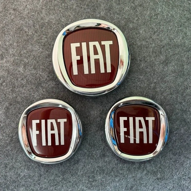 Auto estilo do carro emblema emblema dianteiro traseiro tronco logotipo adesivo para fiat 500 punto panda doblo stilo argo uno croma albea tipo