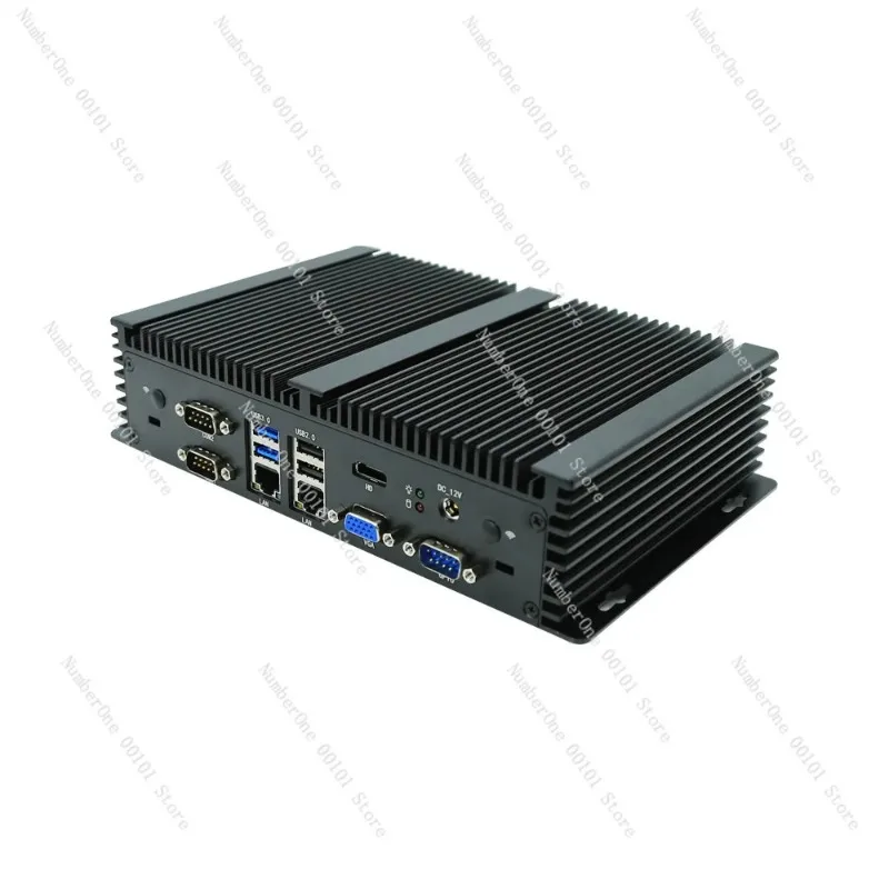 Fanless Mini Industrial Computer, i3 i5 i7 Embedded Small PC Host, Industrial Control PC for Automation