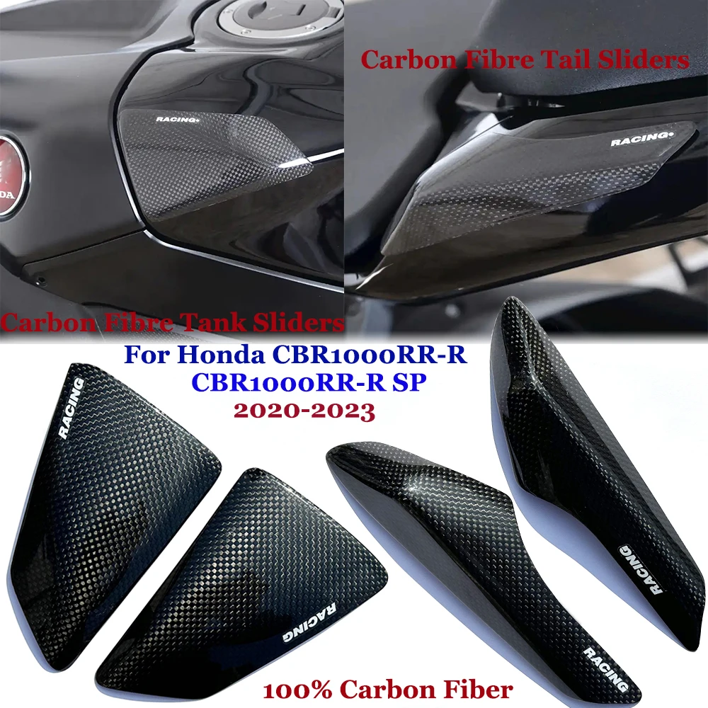 

For Honda CBR1000RR-R CBR1000RR-R SP 2020-2023 Carbon Fibre Tank / Tail Sliders 100% Carbon Fiber