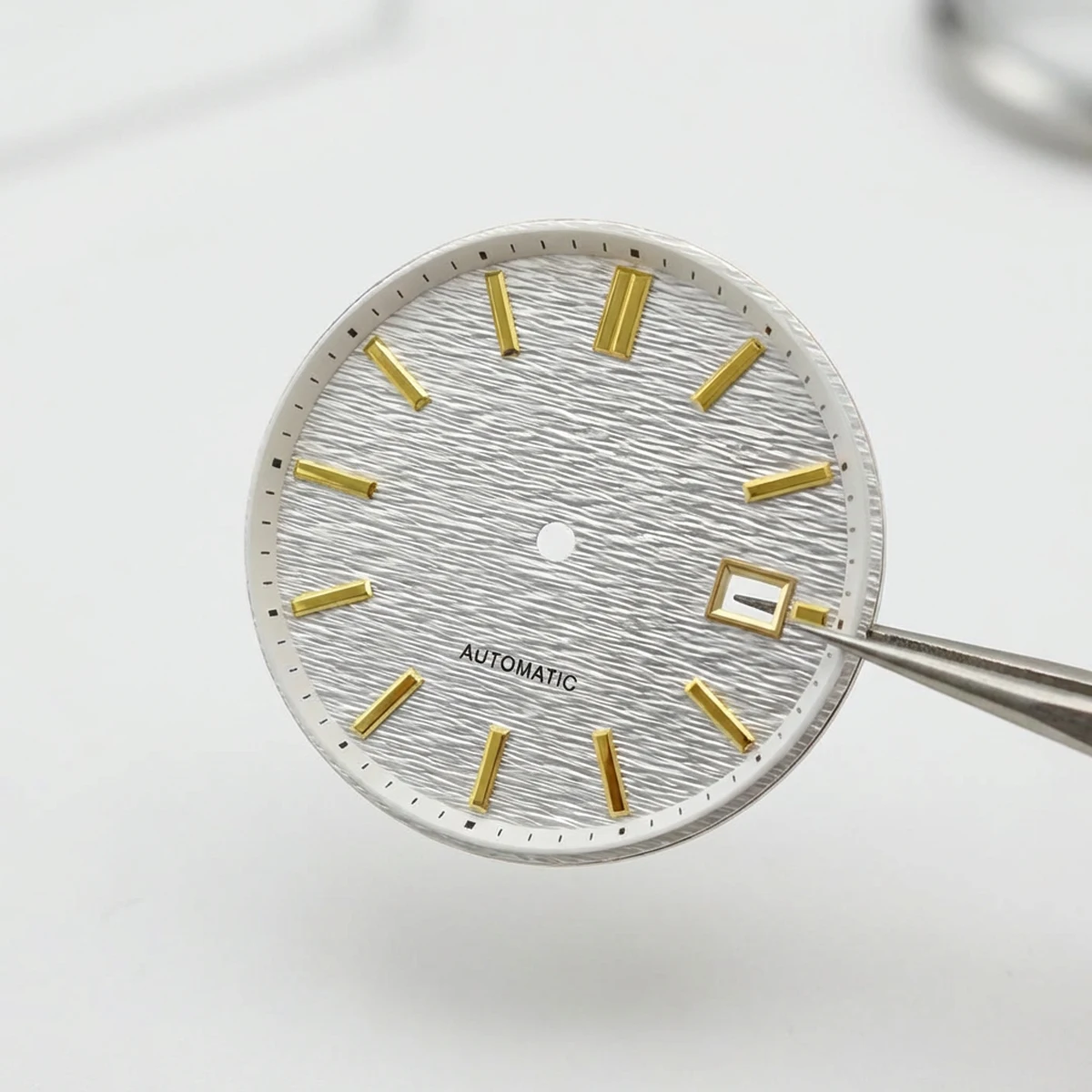 33.5mm Transverse Stripe Texture Watch Dial Suitable for Seiko Grand NH35 Movement Evolution 9 Collection No logo Case Mod Parts