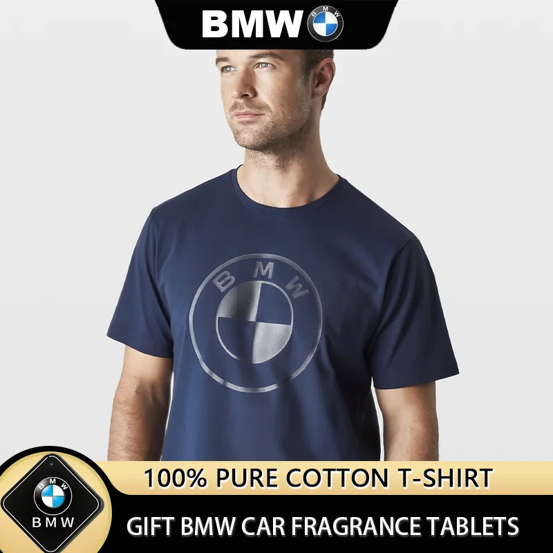 

Мужские и женские брендовые футболки из чистого хлопка BMW, новые летние гоночные модифицированные мотоциклетные футболки для бездорожья и любителей автомобилей с короткими рукавами