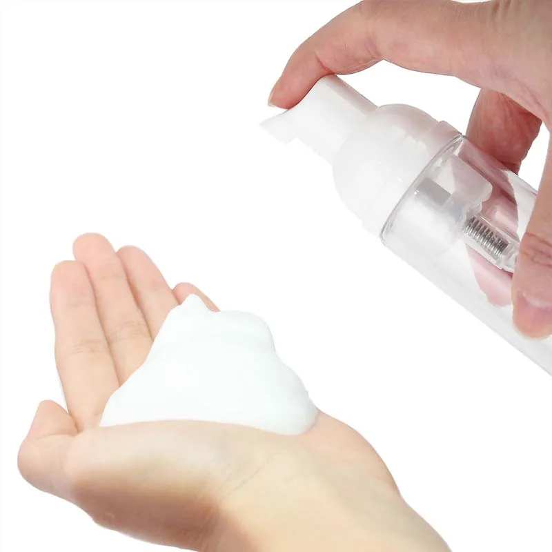 20/30/50pcs 30ml 50ml 60ml Plastic Foam Pump Bottle Empty Face Cleaner Cosmetic Bottles Soap Dispenser Refillable Hand Sanitizer