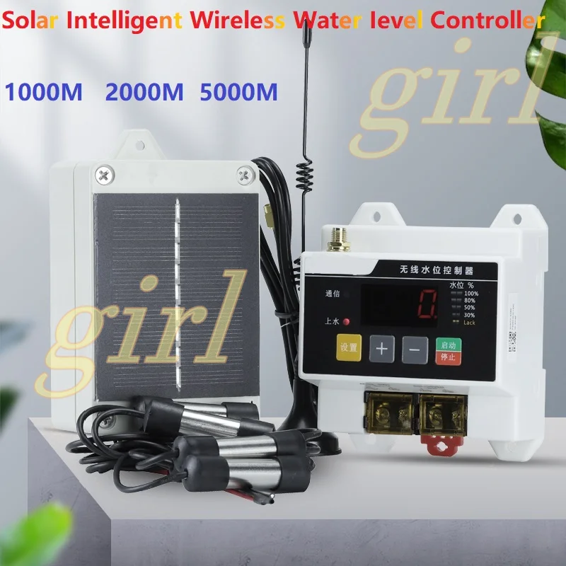 220V automatic wireless remote water level controller water pump tank water tower liquid level remote control float