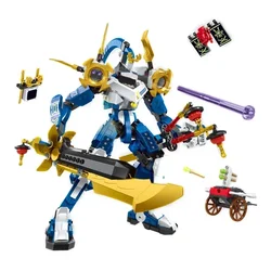 Animated Film Movie Jay Walker's Titan Mech Building Blocks Skeleton Soldier Katana Assembly Bricks Toys Gift For Adult Children