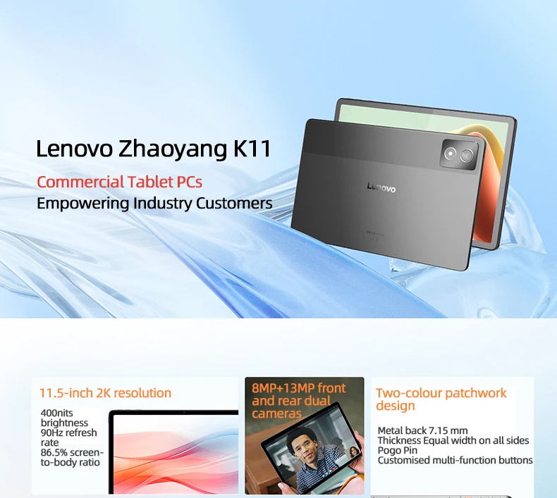 Lenovo K11/Plus Tablet WIFI Versione 11.5 "Snapdragon 680 processore 8+256G /6+128 Grigio Firmware globale GPS WIFI 8600mAh Android14