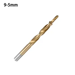 Spiral Step Drill Bit Woodworking Oblique Hole Positioning Drill HSS 42 Titanium Plated Step Ladder Drill 8-4 9-5 10-5 10-6 12-8