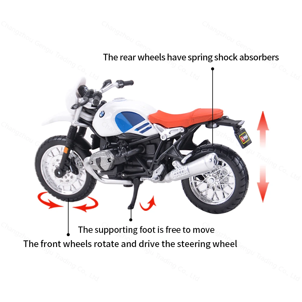 Bburago 1:18 BMW R nineT Städtischen GS Statische Druckguss Fahrzeuge Sammeln Motorrad Modell Spielzeug