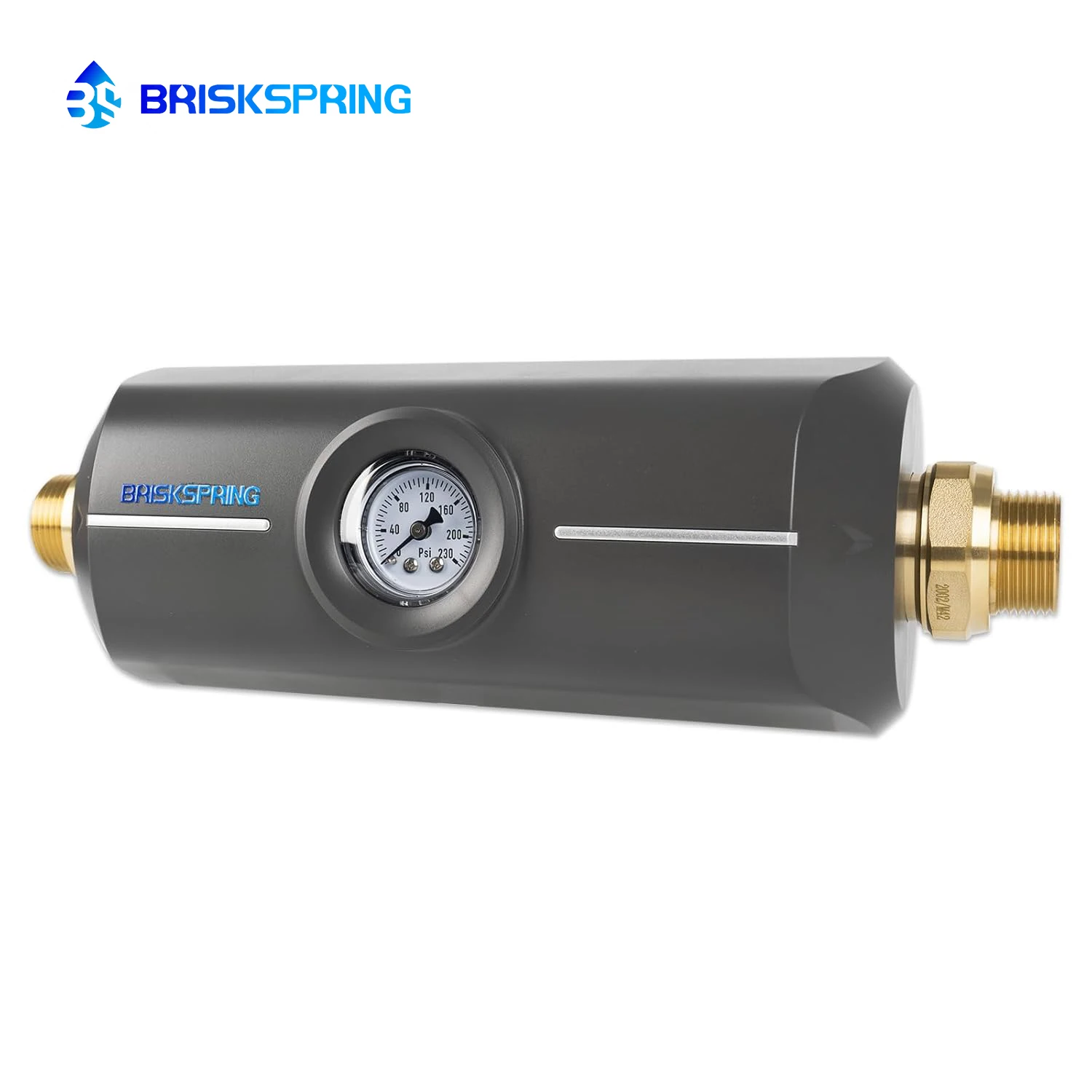 BriskSpring Whole House Water Softener System Salt-Free Descaler Limescale Removal Water Heater & Smart Toilet Protection